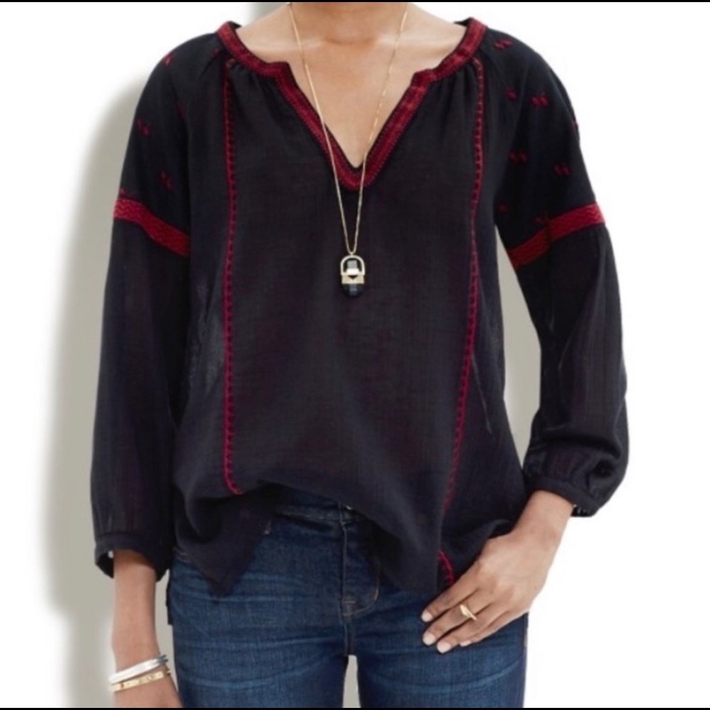 Madewell Lightstitch blouse